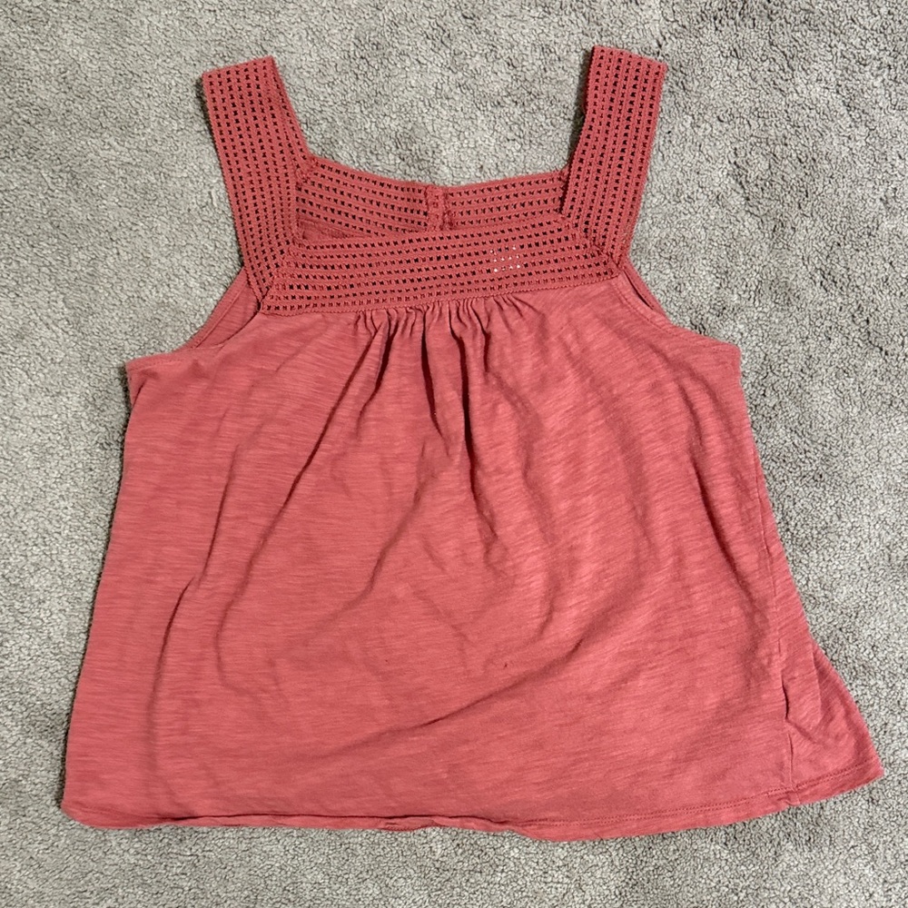 Old Navy Women's Crochet Tank Top - Coral
